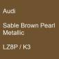 Preview: Audi, Sable Brown Pearl Metallic, LZ8P / K3.